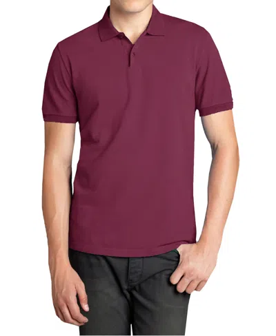 Galaxy By Harvic Men's Polo Avenue Short Sleeve Pique Polo Shirt