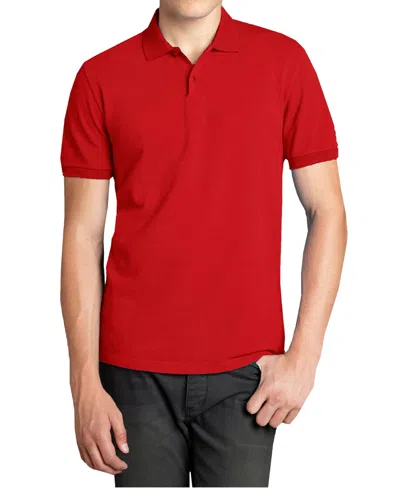 Galaxy By Harvic Men's Polo Avenue Short Sleeve Pique Polo Shirt