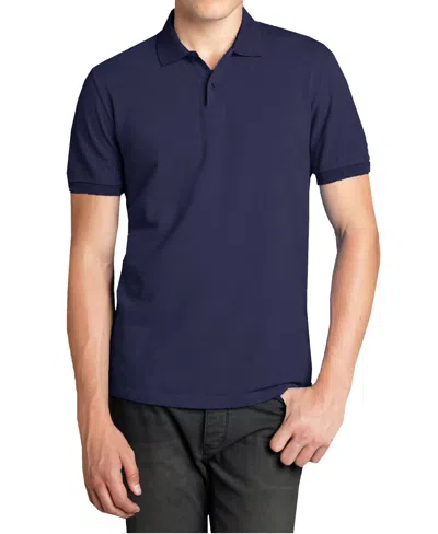 Galaxy By Harvic Men's Polo Avenue Short Sleeve Pique Polo Shirt