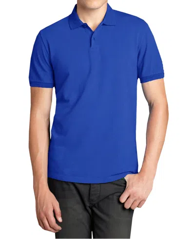 GALAXY BY HARVIC MEN'S POLO AVENUE SHORT SLEEVE PIQUE POLO SHIRT