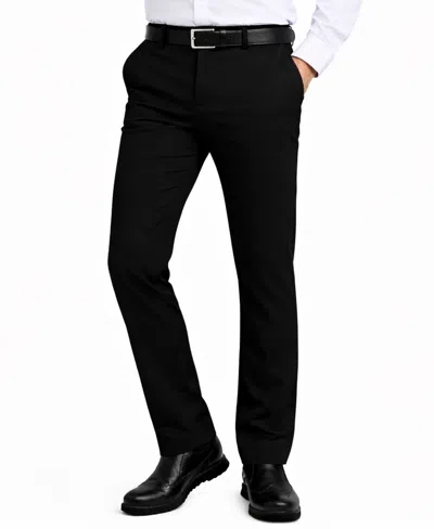 Galaxy By Harvic Men's Slim-fit Woven Stretch Pants In Blue