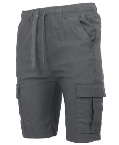Galaxy By Harvic Men's Super Flex Stretch Cargo Shorts In Blue