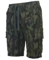 Galaxy By Harvic Men's Super Flex Stretch Cargo Shorts In Green