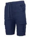 Galaxy By Harvic Men's Super Flex Stretch Cargo Shorts In Blue