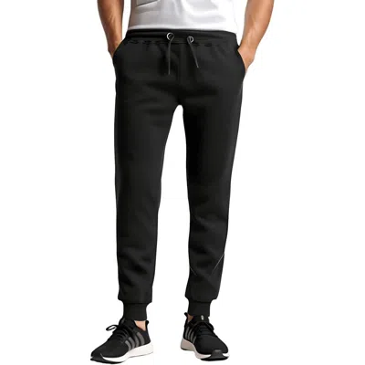 Galaxy By Harvic Mens Zip Pockets Drawstring Sweatpants In Black