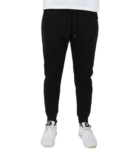 Galaxy By Harvic Men's Pro Star Slim Fit Fleece Lined Jogger Sweatpants In Black