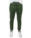Galaxy By Harvic Men's Pro Star Slim Fit Fleece Lined Jogger Sweatpants In Olive