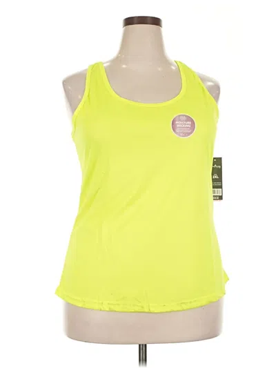 Galaxy By Harvic Tank Top Yellow Halter Neckline Tops In Green