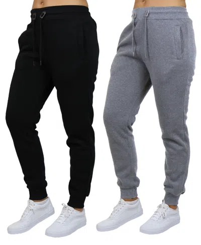 GALAXY BY HARVIC WOMEN'S LOOSE FIT FLEECE LINED JOGGER SWEATPANTS-2 PACK