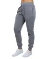 Galaxy By Harvic Women's Loose Fit Fleece Lined Jogger Sweatpants-2 Pack In Heather Gray