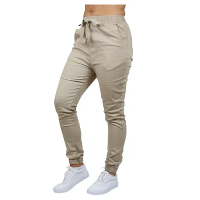 Galaxy By Harvic Women's Loose Fit Twill Jogger Pants In Green