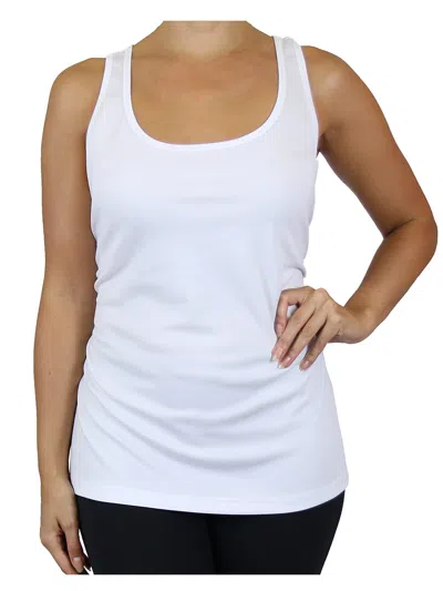 Galaxy By Harvic Women's Moisture Wicking Racerback Tank In White