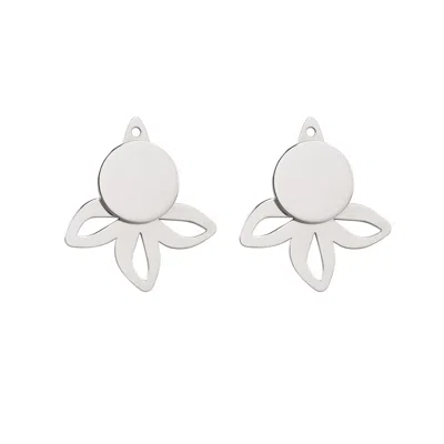 Galer Women's Gold / Yellow Trois Pétales Convertible Ear Jacket 14k Gold Earrings In Metallic