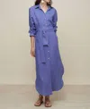 Galeria Positano Long Dress In Blue In Blue