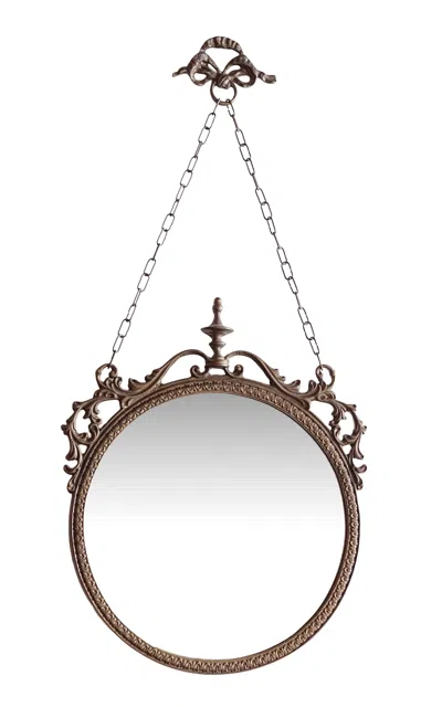 Galerie Was Bronze Circle Mirror In Brown
