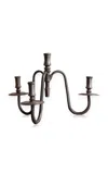 Galerie Was Large Pewter Candelabra In Brown