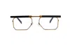 Galfer Eyewear Women's Black / Brown Miaja Eyeglasses Minimalistic Retro Square Frame
