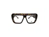 Galfer Eyewear Women's Black / Brown / Pink Trajano Eyeglasses Oversized Designer Frame