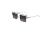 Galfer Eyewear Women's Black / Brown / Silver Castuera Sunglasses Elegant Minimalistic Retro Square Frame