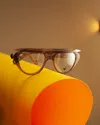 Galfer Eyewear Women's Green / Black / Brown Medusa Eyeglasses Elegant Cat Eye Frame