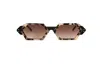 Galfer Eyewear Women's Neutrals / Black / Brown Vilaneo Sunglasses Retro Frame