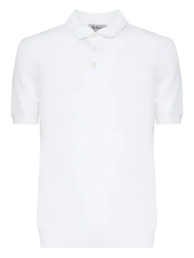 Galiano Cotton Polo Shirt In White
