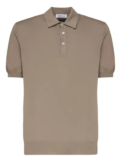 Galiano Cotton Polo Shirt In Neutral