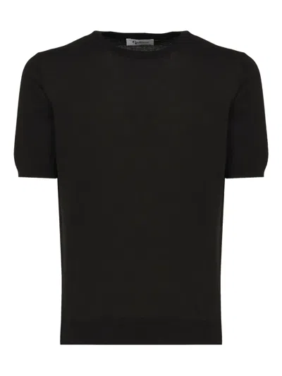 Galiano Cotton T-shirt In Black