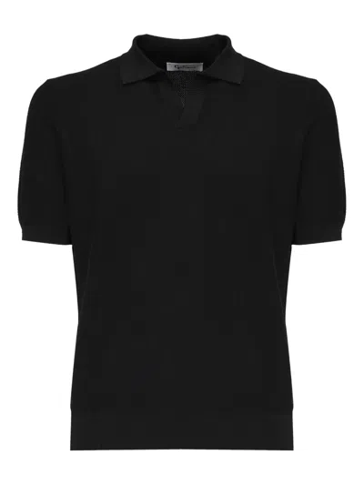 Galiano Cotton T-shirt In Black