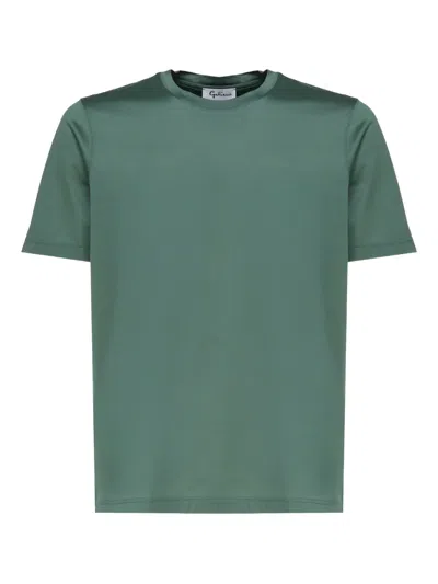 Galiano Cotton T-shirt In Green