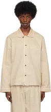 Galilee-by-sea Beige Polka Miles Pyjama Shirt In Polka