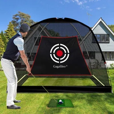 Galileo Golf Practice Hitting Goal/net In Gray