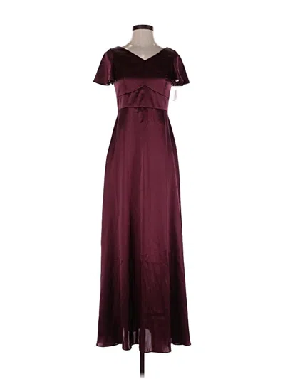 Pre-owned Galina Signature Casual Dress In Burgundy