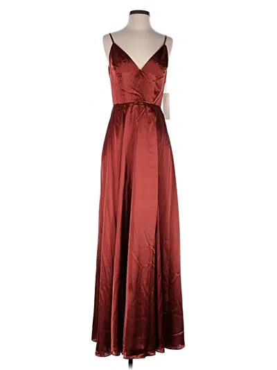 Pre-owned Galina Signature Cocktail Dress In Burgundy