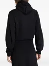 Gaëlle Balloon Sleeve Hoodie In Black