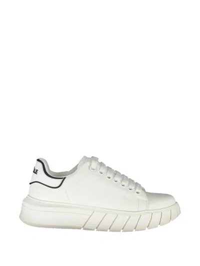 Gaëlle Contrast-trim Chunky-sole Sneakers In White