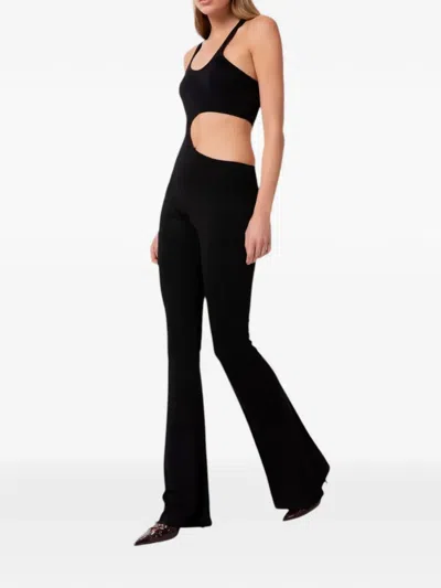 Gaëlle Cut-out Flared Jumpsuit In Black