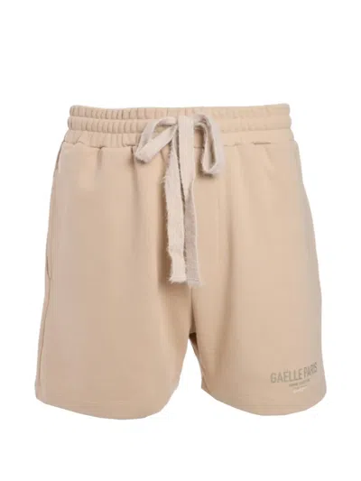 Gaëlle Drawstring Track Shorts In Neutral