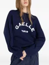 Gaëlle Embroidered Logo Sweater In Blue