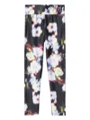 Gaëlle Floral-pattern Leggings In Black