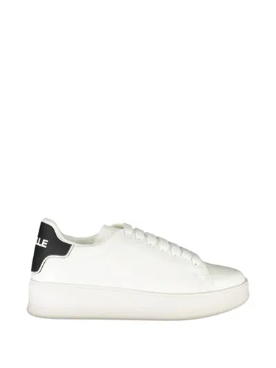 Gaëlle Logo-detail Chunky-sole Sneakers In White
