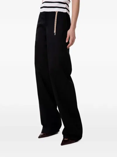 Gaelle Paris Straight-fit Trousers In Black