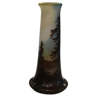 Pre-owned Gaëlle Vase, Sign: Gallé, Style: Jugendstil, Art Nouveau, Liberty, 1905 In Black