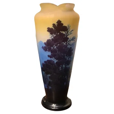 Pre-owned Gaëlle Vase, Sign: Gallé, Style: Jugendstil, Art Nouveau, Liberty, 1905 In Black