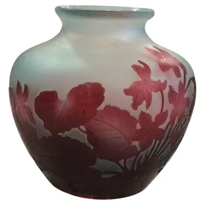 Pre-owned Gaëlle Vase, Sign: Gallé, Style: Jugendstil, Art Nouveau, Liberty, 1905 In Brown