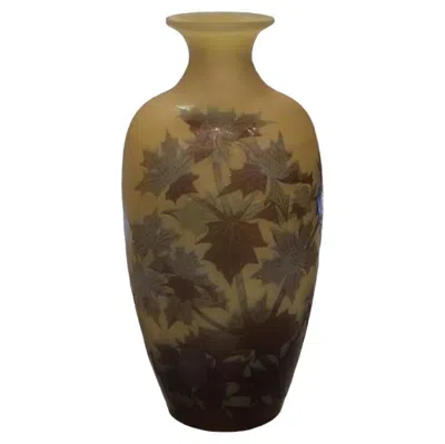 Pre-owned Gaëlle Vase, Sign: Galle, Style: Jugendstil, Art Nouveau, Liberty, French In Brown
