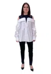 Gaëlle Women's Shirt Overlay Top Gaelle In White