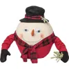 Gallerie Ii Abercrombie Snowman Joe Spencer Gathered Traditions Christmas Art Doll Figure Door Stop In Red