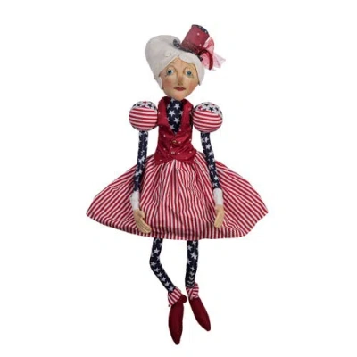 Gallerie Ii Annie Star 4th Of July Patriotic Gathered Traditions Joe Spencer's Figurine Doll 34" In Multi