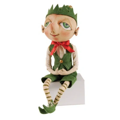 Gallerie Ii Bartholomew Elf Joe Spencer Gathered Traditions Christmas Art Doll Figure In Green